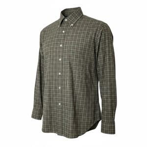 Ralph Lauren Classic Fit Long Sleeved Button Up Green Plaid 16.5  34/35